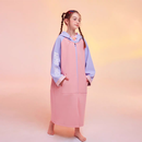 洲克（ZOKE）游泳斗篷儿童浴袍训练吸水保暖成人速干浴巾连帽起水服儿童浴袍 青少年浴袍5278Y-2衣100cm袖60cm