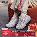 FILA 杨幂同款|斐乐官方女鞋MUFFIN2025冬新款松饼鞋时尚摩登休闲鞋 微白-WW 37.5