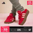 adidas「T头鞋」VL COURT BOLD厚底增高休闲板鞋德训鞋女阿迪达斯   浅猩红/暖香草色   38