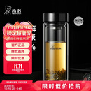 希诺（HEENOOR）抗菌玻璃杯双层隔热高档车载水杯男2025新款泡茶杯子XN-9607KT