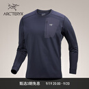 ARC'TERYX始祖鸟 RHO LT CREW NECK 男子 内层长袖上装 BLACK SAPPHIRE/蓝黑色 L