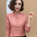 【专柜正品】2025冬季新品时尚气质立领保暖双面绒百搭打底衫 粉色 3XL (建议120-135斤)