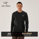 ARC'TERYX始祖鸟 CAPTIVE ARC'WORD LS 透气 男子 棉质长袖T恤 BLACK/黑色 L