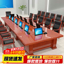 洛来宝智能无纸化会议桌升降会议桌14台15.6英寸隐藏式液晶屏5米会议桌