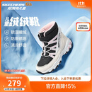 Skechers斯凯奇儿童绒绒靴儿童搭扣加绒靴子女童雪地靴保暖棉鞋664200L