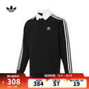 阿迪达斯 adidas【滔搏运动】 三叶草男子Rugby polo长袖T恤 IZ4806 M