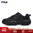 斐乐（FILA）男女同款跑步鞋舒适轻便慢跑透气休闲运动鞋百搭掠夺者情侣鞋 黑-BK【女款】 37.5