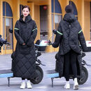 【比挡风被好太多了】冬季电动摩托保暖挡风全包男女通用JL 【黑色】加绒加厚挡风衣 大号【200斤内推荐】