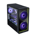 LIANLI联力L217 INF 无限镜版 中塔式台式电竞游戏机箱 黑色 电源双装/支持EATX主板/支持背插/