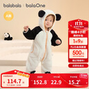 巴拉巴拉婴儿连体衣秋冬装宝宝外出抱衣爬服2025保暖绒感萌趣209425120201