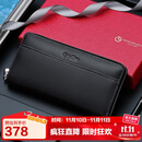 金利来休闲时尚牛皮男包长款钱包多卡位手拿包礼盒 生日礼物送爸爸