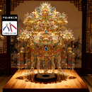 鋼達粉黛二十二凤冠拼装金属拼图立体3d模型可佩戴生日结婚送女友礼物 鎏金凤冠【带支架】+专用工具