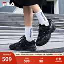 斐乐（FILA）猫爪5代官方女复古运动鞋杨幂同款新款休闲鞋老爹鞋 黑-BK 37.5