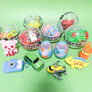 100mm大号扭蛋 10cm覆膜扭蛋球含礼品扭蛋机球儿童玩具扭扭蛋盲蛋 200个 100mm覆膜扭蛋-透明款