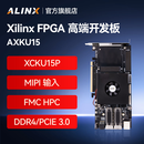 ALINX黑金FPGA开发板Xilinx Kintex UltraScale+ XCKU15P KU+ PCIE FMC HPC QSFP28光纤4K视频图像MIPI AXKU15 V2.0 开发板