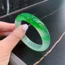 缅甸a货高冰种飘花翡翠手镯正圈阳绿玉手镯老坑正品女款玉镯子