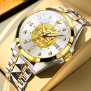 劳力士王子瑞士进口机芯手表男士机械表夜光防水含真金浮雕名牌钨钢带男款表 R3302间白【珍藏版】瑞士进口机芯 足金鉴定卡 41mm 厚度11mm