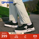FILAFUSION 斐乐潮牌【章昊同款】男鞋2025新款厚底帆布鞋运动休闲鞋 黑/奶白-BG 42