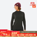 迪卡侬（DECATHLON）滑雪快干透气排汗加厚保暖滑雪打底OVW1 【女士升级款加绒加厚】黑色上装 L