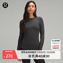 lululemon丨Hold Tight 女士紧身剪裁长袖 T 恤 透气 LW3HG0S 杂色黑 S /6