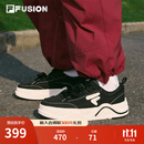 FILAFUSION 斐乐潮牌女鞋【章昊同款】帆布鞋2025新款女运动鞋滑板鞋 黑/奶白-BG 37.5