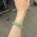 翡翠手镯缅甸老坑冰种冰飘花翡翠玉手镯真品高冰冰糯种玉镯子正品 55mm