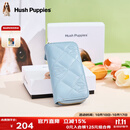 暇步士（Hush Puppies）女士钥匙包时尚简约收纳包菱格零钱包便携卡包送女友生日礼物