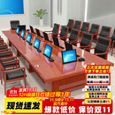 洛来宝智能无纸化会议桌升降会议桌14台15.6英寸隐藏式液晶屏5米会议桌