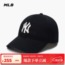 MLB帽子男女软顶棒球帽虞书欣明星同款运动鸭舌帽3ACP6601N-50BKS-F