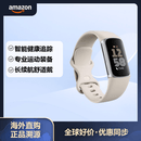 Fitbit Charge 6智能健身手环 iOS/Android兼容 多功能运动助手GPS心率监测 瓷白色/银色 含大小号表带