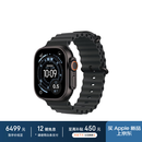Apple/苹果 Watch Ultra 3 智能手表蜂窝款49毫米黑色钛金属表壳黑色海洋表带 MF0M4CH/B