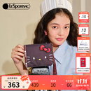 LeSportsac乐播诗新款HelloKitty系列刺绣凯蒂猫挂脖包护照夹卡包 凯蒂猫刺绣头像与小头像