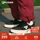 FILAFUSION 斐乐潮牌女鞋【章昊同款】帆布鞋2025新款女运动鞋滑板鞋 黑/奶白-BG 37.5