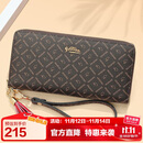 金利来女士钱包女复古印花拉链手拿包礼盒 生日礼物送礼