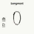 Songmont山下有松檀木拼金属珠链包包挂件高级感复古精致包包挂饰 黑檀色 现货