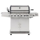 豪华庭院燃气烧烤炉不锈钢户外烧烤架子天然气液化气炭炉两用BBQ 豪华燃气庭院烧烤炉【液化气款】