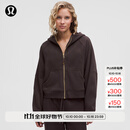 lululemon丨Scuba 女士超宽松款拉链连帽衫 LW3HTLS 红杉棕/金 M /L