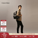 Calvin KleinJeans男士校园风满版压印字母拉链ck大容量双肩包节日礼物HH2622