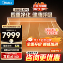 美的（Midea）中央空调一体机新风系统风管机一拖一3匹4匹家用 一级能效 嵌入式风管机 享新风系列 一室一厅 3匹 一级能效 新风风管机