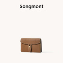 Songmont山下有松山行钱包设计师款皮夹短款卡包夹礼物男女零钱包 枇杷棕 现货