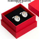 诺斯.马丁25秋新品高端轻奢风袖扣男士奢侈品法式衬衫袖口钉复古风机械袖箍