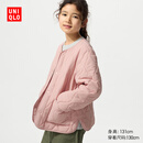 优衣库童装男童女童PUFFTECH空气棉服便携式外套可机洗478125 10 水粉色 160