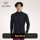 ARC'TERYX始祖鸟 RHO LT ZIP NECK 轻量 男子 内层长袖上装 BLACK/黑色 M