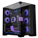 LIANLI联力包豪斯O11 Vision Compact 海景房台式电脑机箱 黑色 三面玻璃/中塔机箱/ATX