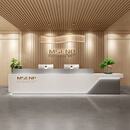 麦森maisen公司前台接待台售楼部酒店大厅物业中心办公吧台桌美容院收银台桌