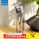 乐扣乐扣（LOCK&LOCK）人鱼线塑料运动水杯夏天便携水壶带刻度提手男女水杯子700ML灰色