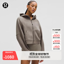 lululemon丨Scuba 女士超宽松款拉链连帽衫 LW3HTLS 暖褐灰 M /L
