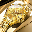 欧品客9999足金进口劳力男士手表机械表黄金表瑞士手表品牌世界十大名表 全金金面-享全国专柜终身质保 9999足金【一帆风顺】 41mm