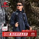 猛犸象（MAMMUT）【抓绒款】Clion 男女款户外防风保暖休闲夹克外套刺绣标软壳 黑色【红标】 L