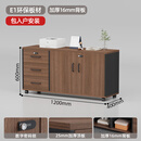 迈亚家具办公桌边柜侧柜办公室矮柜带锁抽屉柜移动桌下收纳柜打印机底座柜 【卡尔木】120*40*60cmA款-包安装